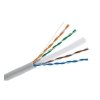Kabel instalacyjny Intellinet skrętka Cat6 UTP drut 100% miedź 305m, szary, 23AWG, szpula